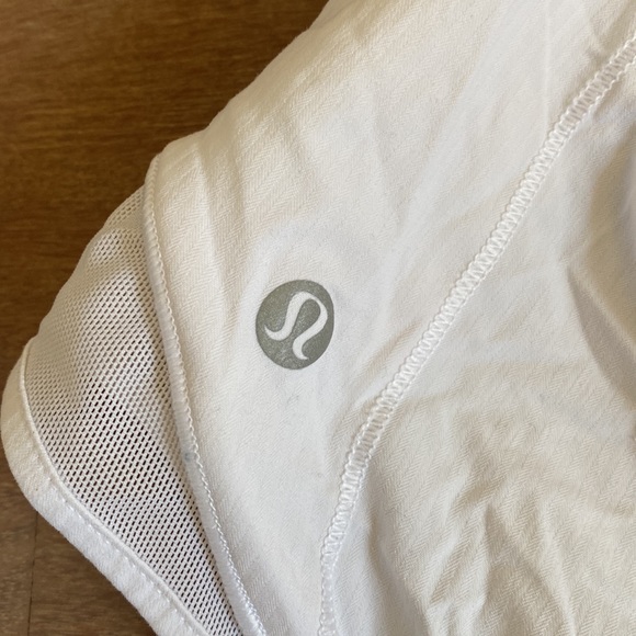 White lululemon shorts - Picture 3 of 3